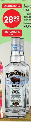 Wódka Żubrówka Biała promocja w Żabka