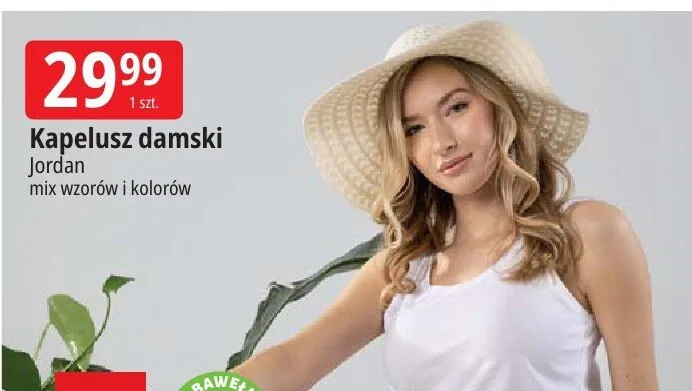 Kapelusz damski Jordan mix wzorów i kolorów promocja w Leclerc