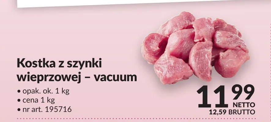 Kostka z szynki wieprzowej vacuum promocja w Makro
