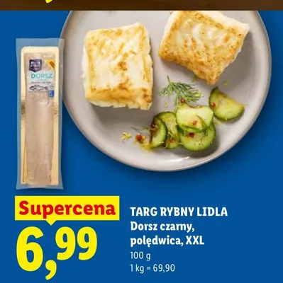 Dorsz czarny, polędwica, XXL promocja w Lidl
