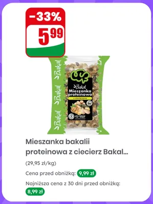 Mieszanka bakalii proteinowa z ciecierzycą Bakal promocja w Dino