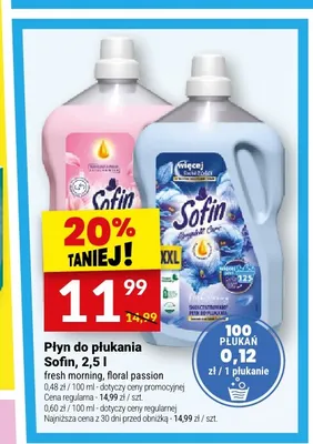 Płyn do płukania Sofin Floral Passion promocja w Twój Market