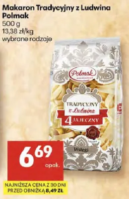 Makaron tradycyjny z Ludwina 4 jajeczny promocja w Delikatesy Centrum