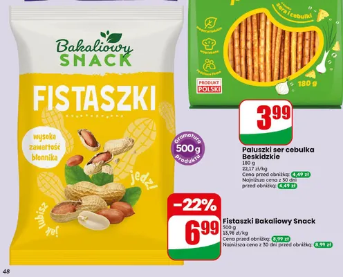 Fistaszki Bakaliowy Snack promocja w Dino