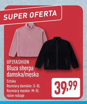 Bluza sherpa damska UP2FASHION promocja w Aldi