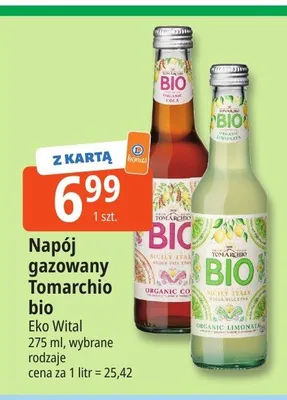 Napój gazowany Tomarchio bio promocja w Leclerc