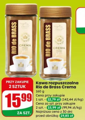 Kawa rozpuszczalna Crema promocja w Dino