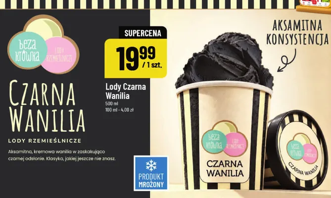 Lody Czarna Wanilia Beza Krówka promocja w POLOmarket