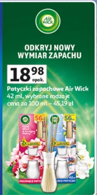 Patyczki zapachowe promocja w Auchan