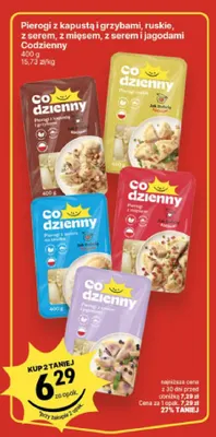 Pierogi z mięsem Codzienny promocja w Delikatesy Centrum