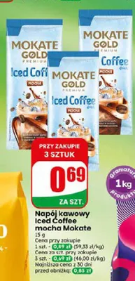 Napój kawowy Iced Coffee mocha Mokate Gold promocja w Dino