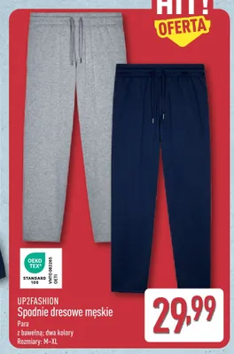 Spodnie dresowe męskie Up2fashion promocja w Aldi
