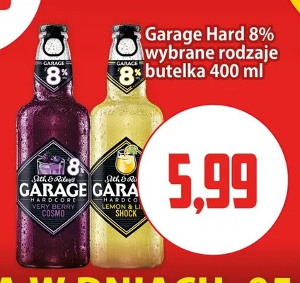Piwo Garage Hardcore Lemon & Lime Shock 8% promocja w Kupiec