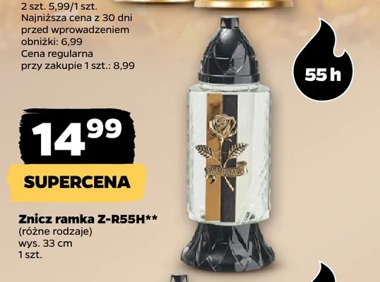 Znicz ramka Z-R55H promocja w Netto