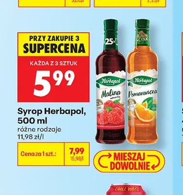 Syrop Herbapol Malina promocja w Biedronka