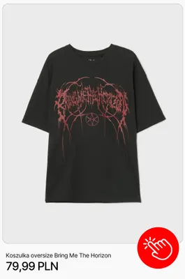 Koszulka oversize Bring Me The Horizon Cropp promocja w Cropp