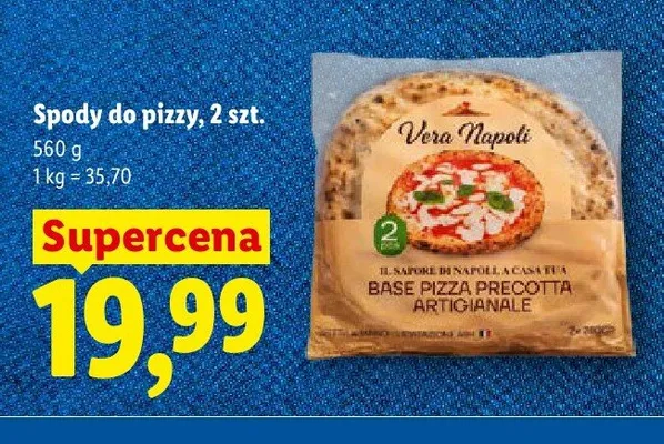 Spody do pizzy Vera Napoli 2-pak promocja w Lidl