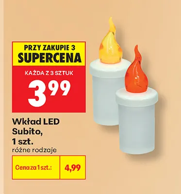 Wkład LED Subito promocja w Biedronka