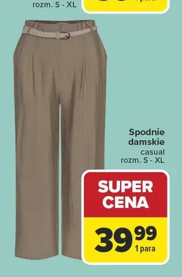 Spodnie damskie casual rozm. S-XL promocja w Carrefour