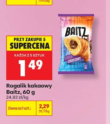 Rogalik kakaowy Baitz promocja w Biedronka