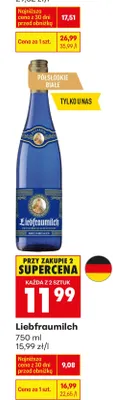 Wino Liebfraumilch promocja w Biedronka