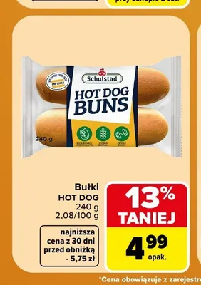 Bułki Hot Dog Schulstad promocja w Carrefour Market