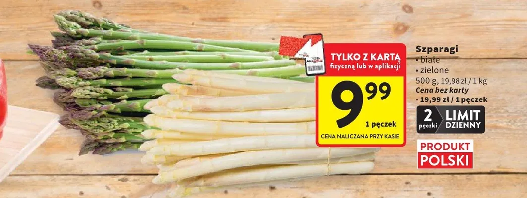 Szparagi białe polskie promocja w Intermarche