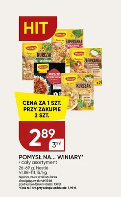 Mieszanka przypraw Winiary Pomysł na... Kurczak w sosie śmietanowo-ziołowym promocja w Chata Polska