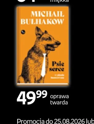 Książka Psie serce Michaił Bułhakow promocja w Empik