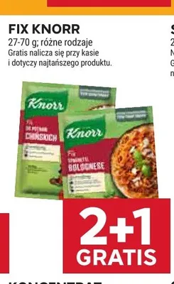 Fix Knorr Spaghetti Bolognese promocja w Stokrotka