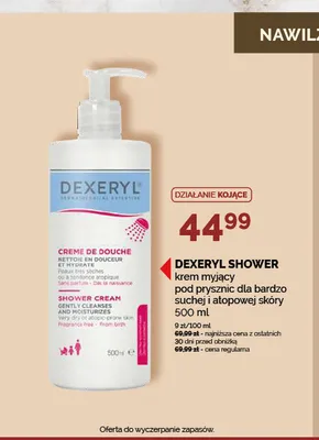 Krem myjący pod prysznic Dexeryl Shower promocja w Ziko Dermo