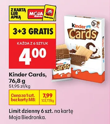 Cards promocja w Biedronka