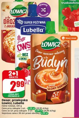 Deser, przekąska Łowicz, Lubella promocja w Dino