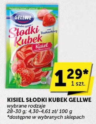 Kisiel słodki kubek Gellwe promocja w Euro Sklep