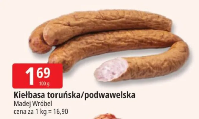 Kiełbasa podwawelska Madej Wróbel promocja w Leclerc