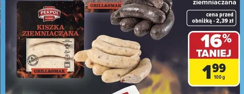 Kiszka ziemniaczana Pekpol promocja w Carrefour