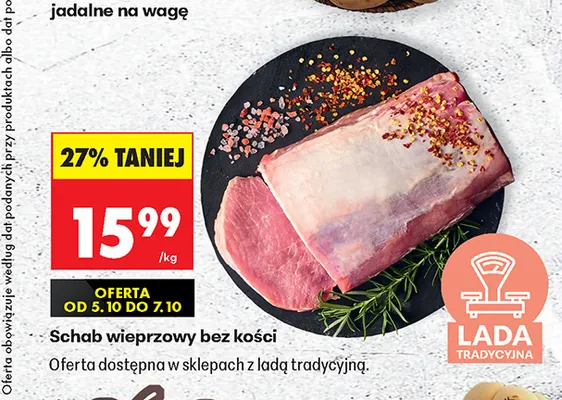 Schab wieprzowy bez kości promocja w Biedronka