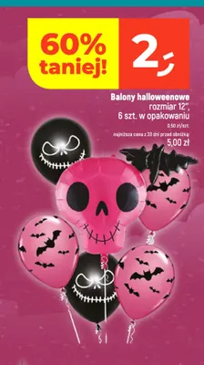 Balony halloweenowe 12" promocja w Dealz