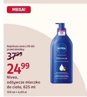 Odżywcze mleczko do ciała promocja w Rossmann