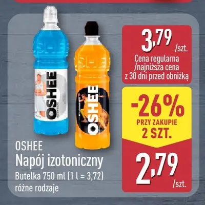 Napój izotoniczny Oshee promocja w Aldi