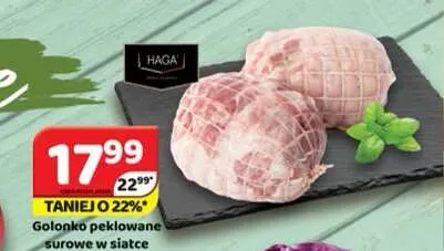 Golonko peklowane surowe w siatce Haga promocja w Delfin
