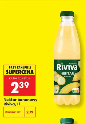 Nektar bananowy Riviva promocja w Biedronka