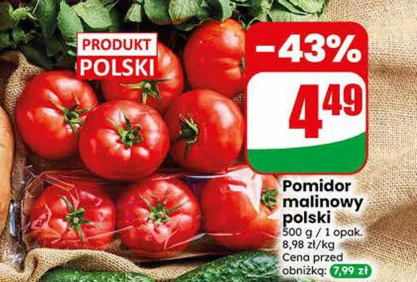 Pomidor malinowy polski promocja w Dino