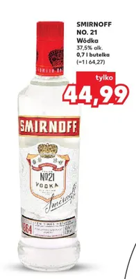 Wódka Smirnoff No. 21 37,5% alk. promocja w Kaufland
