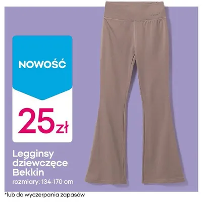 Legginsy dziewczęce Bekkin promocja w Pepco