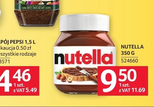 Krem do smarowania Nutella promocja w Selgros