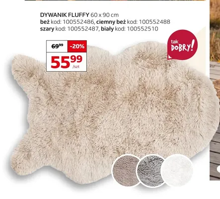 Dywanik Fluffy 60x90 cm promocja w Komfort