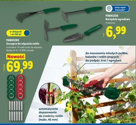 Narzędzia ogrodowe, 4 warianty promocja w Lidl