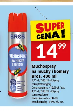 Muchospray na muchy i komary Bros promocja w Twój Market