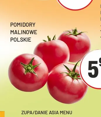 Pomidory malinowe polskie promocja w Sedal